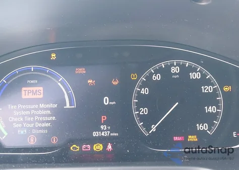 2022 Honda Accord Hybrid Touring из США, поврежденный, VIN 1HGCV3F92NA026317